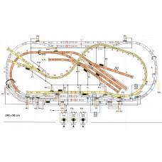 Plany makiet kolejowych TT + schematy elektryczne